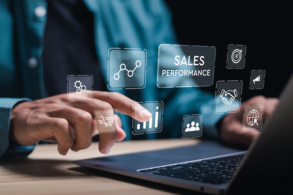 Sales performance analytics dashboard